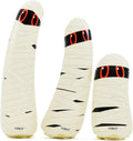 Three cream mummy ghost inflatables in stepped heights with bandage prints and eyes