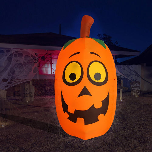 10 ft Jumbo Silly Pumpkin Halloween Inflatable, Lighted